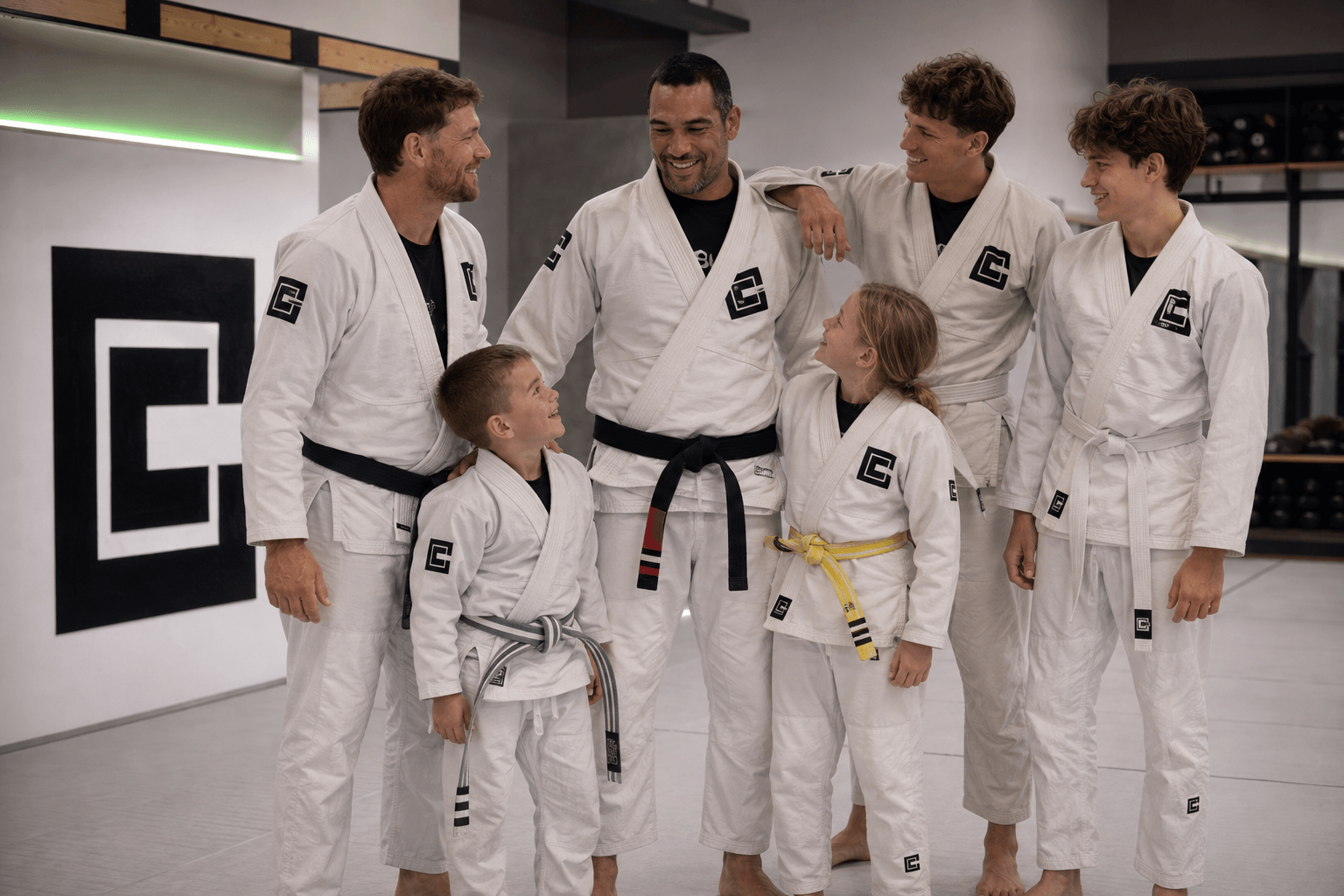 Chess Club Martial Arts group portrait in the dojo